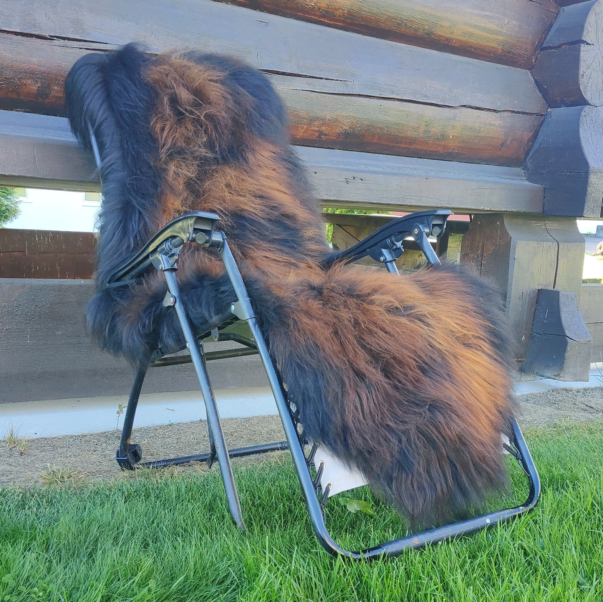 Dobbel saueskinnsfell 180cm - islandsk flamme. Gratis frakt ! - ULLNorge