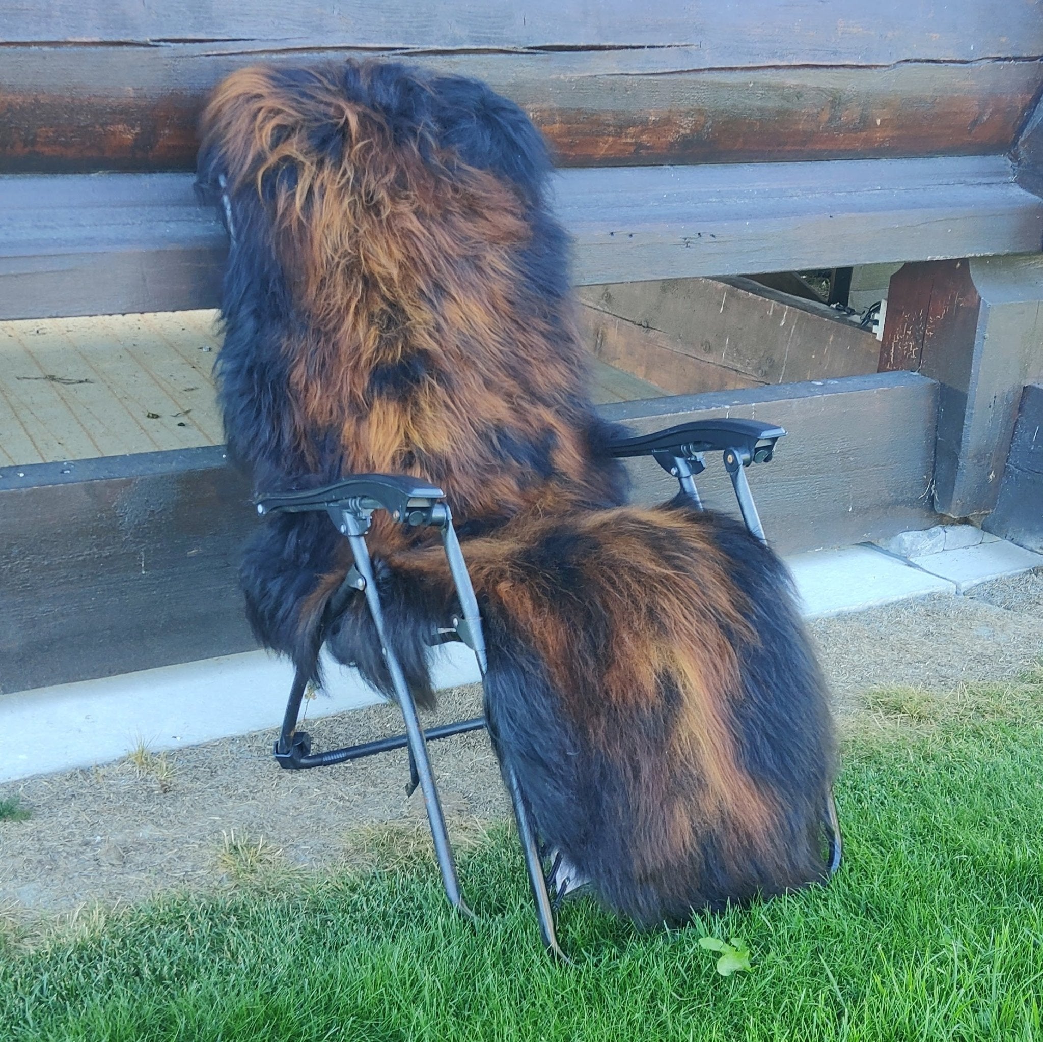 Dobbel saueskinnsfell 180cm - islandsk flamme. Gratis frakt ! - ULLNorge