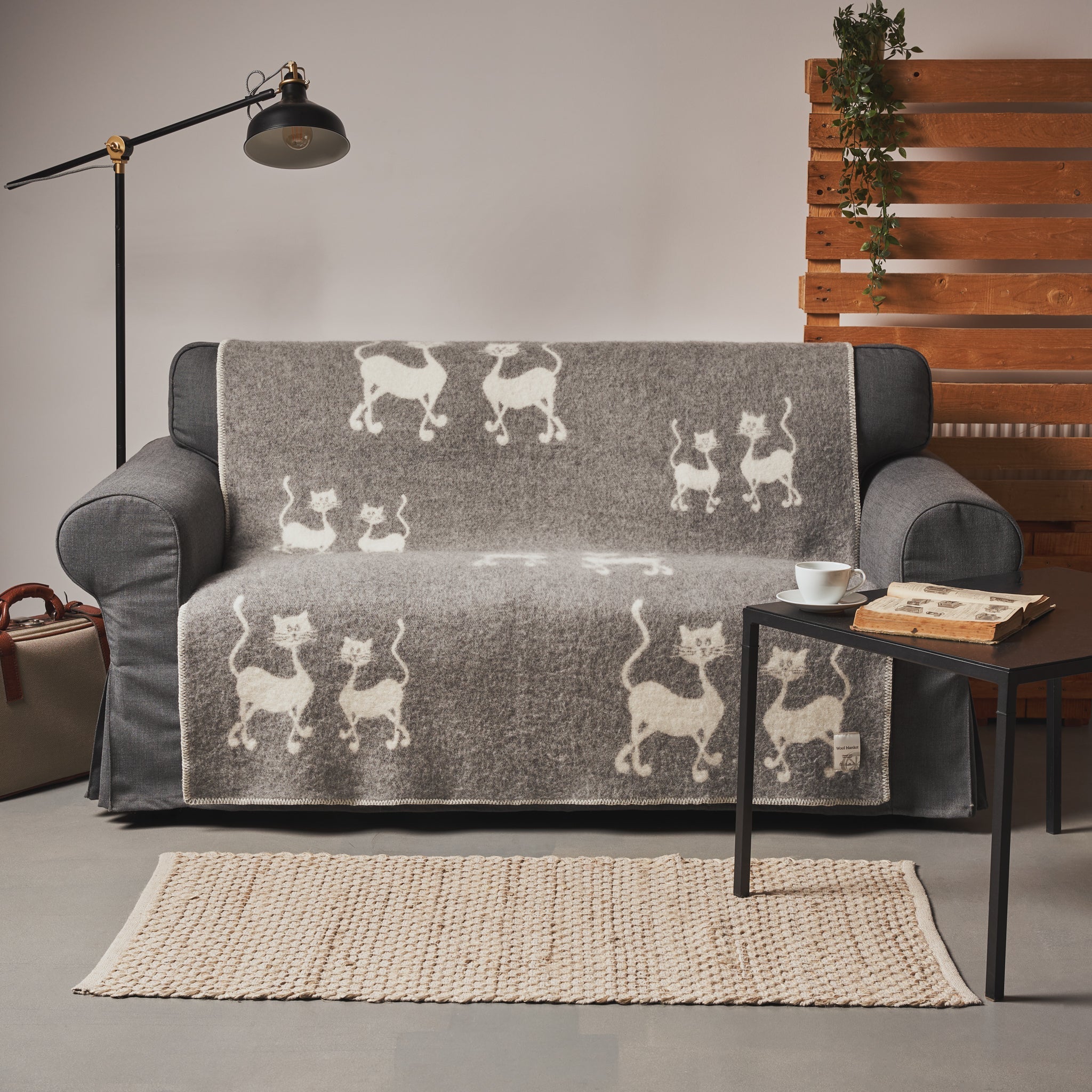 Ullpledd (Katt).Gratis frakt ! - ULLNorge