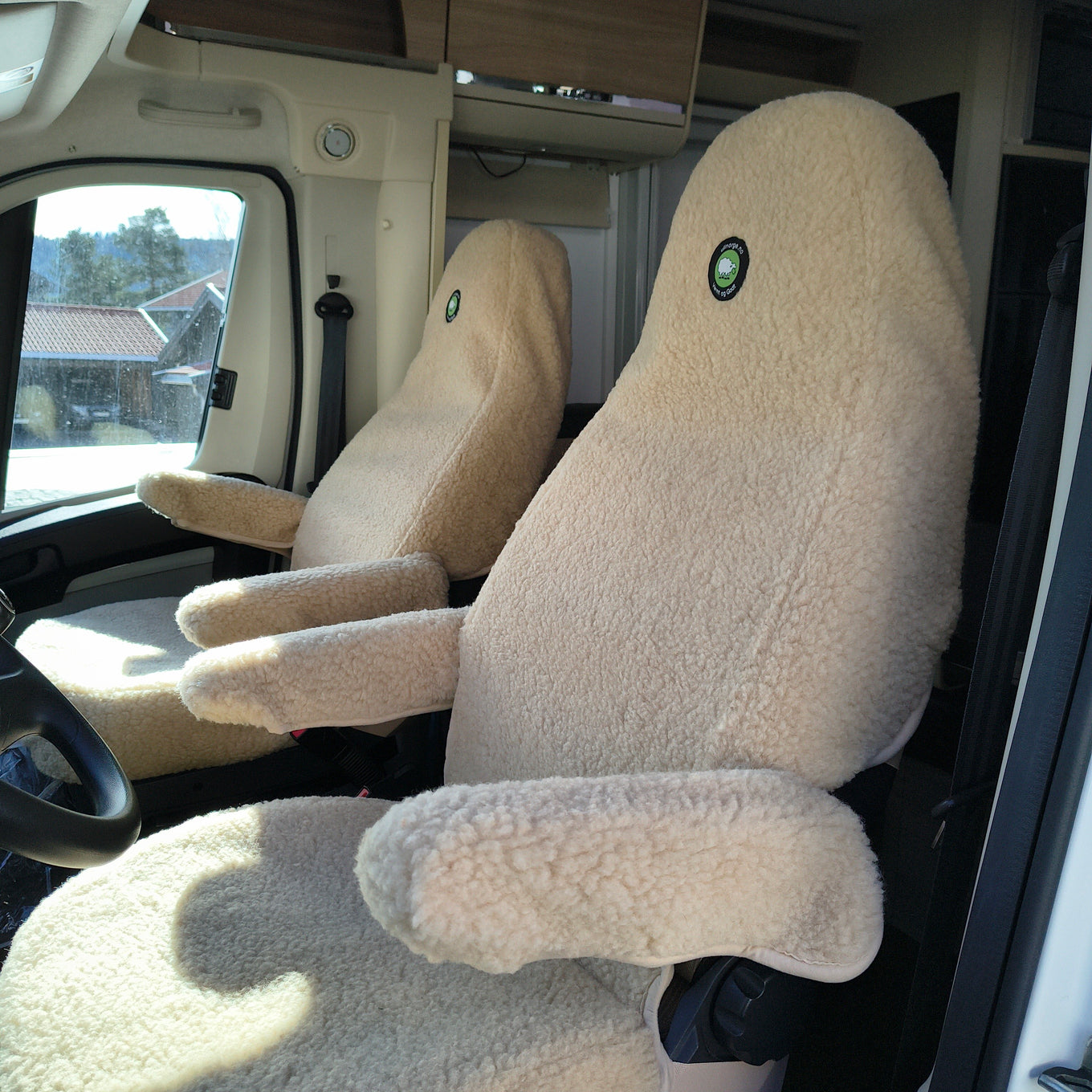 2 Stück Sitzbezüge für Wohnmobil (halbintegrierter Fiat)